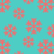 Snow flake seamless pattern