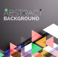 Abstract geometric background Modern overlapping triangles N371