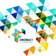 Geometric abstract polygonal background N21