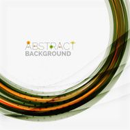 Orange and green wave line design nature eco concept N17