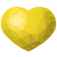 Polygon heart shape