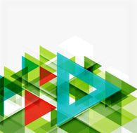 Abstract geometric background Modern overlapping triangles N375