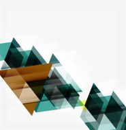 Abstract geometric background Modern overlapping triangles N379