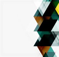 Abstract geometric background Modern overlapping triangles N380