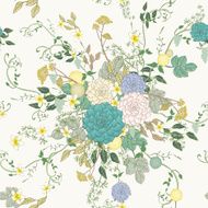 Vintage Peony Seamless Pattern N5