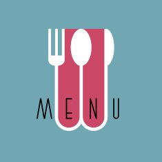 Stylish restaurant menu design in minimal style - variation 3