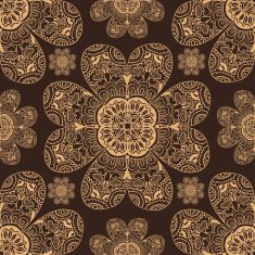 Beige and Brown Seamless Pattern