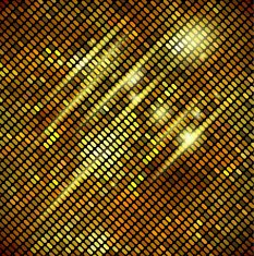 Metallic gold mosaics