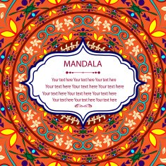 invitation mandala card N29