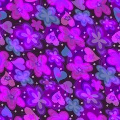 Modern purple background with transparent floral elements N2