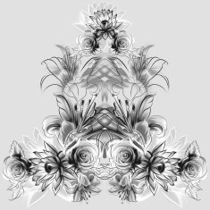 Flowers Roses lilies and camomile N25