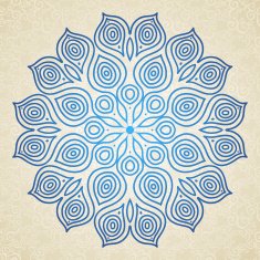 Ornamental round pattern in Eastern style N5