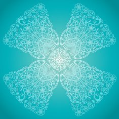 Ornamental round pattern in Eastern style N10
