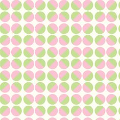 Seamless pattern green and pink geometric circle background