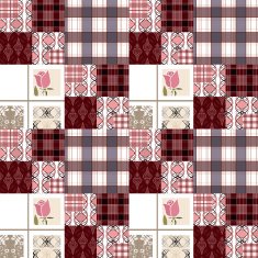 Patchwork seamless pattern ornament background N6