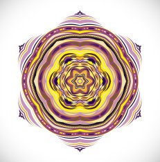Colorful ornament snowflake