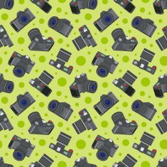 Photo camera Seamless pattern N4