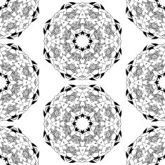 Seamless geometric pattern in oriental style