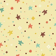 Festive colorful seamless pattern with star