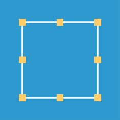 Vector points flat design