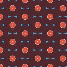 Flat Background Pattern Music Vinyl Disc
