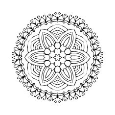 Mandala Round oriental pattern in indian style N14