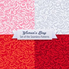 Womens Day Set of the Seamless Patterns N2