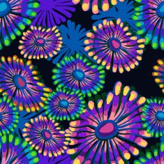 vector pattern with sea underrwater floral N3