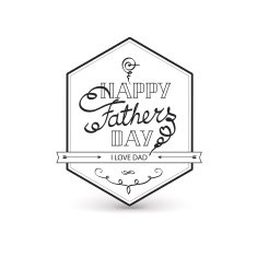 Fathers day vintage lettering background N2