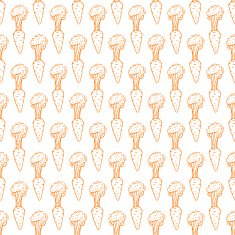 seamless cute sketch carrots