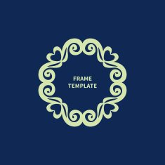 Refined vector monogram for design template N3