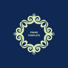 Refined vector monogram for design template N5