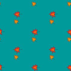 Seamless pattern with autumn leaves N34