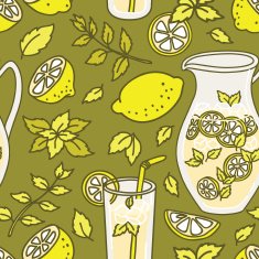 Pattern with lemonade