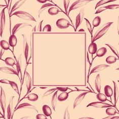 Seamless olive bunch fabric N8