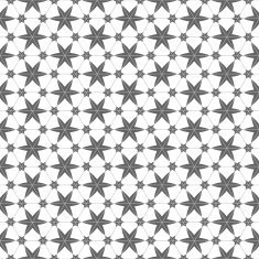 Monochrome seamless pattern with stars in arabian style