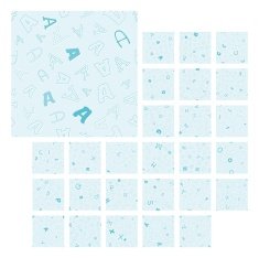 seamless pattern with characters A - Z N2