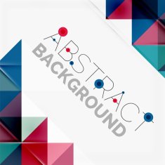 Abstract geometric background Modern overlapping triangles N336