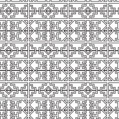 Barbarian Ornament Seamless Pattern N5