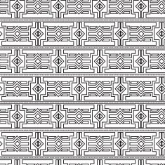 Barbarian Ornament Seamless Pattern N7