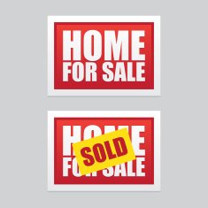 Home For Sale and Sold Signs