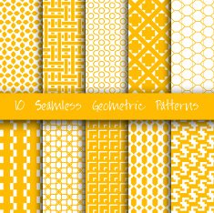 Grunge Seamless Geometric Patterns Set N9