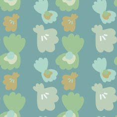 Pearl in the seashell seamless vector pattern