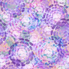Endless background of purple abstract flowers