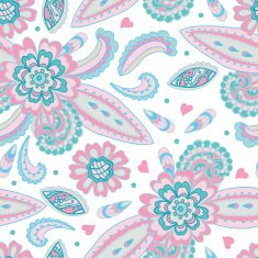 Doodle floral vector pattern N2