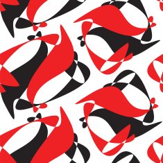 black and red pattern N2