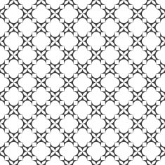Monochrome seamless pattern in oriental style