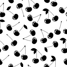 Cherry vector seamless pattern background
