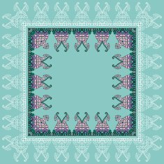 Mehndy flowers card N8