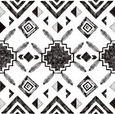 hand drawn tribal seamless pattern N5